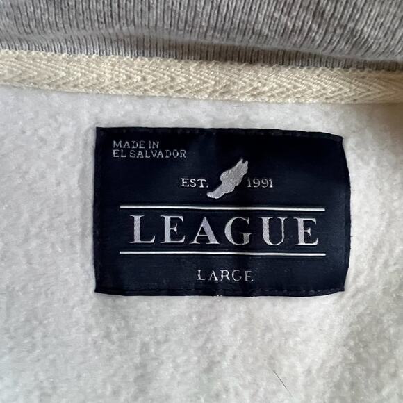 League Florida Gators Pullover Sweatshirt L Heather Gray Sueded Fleece UF Snap - Picture 6 of 9